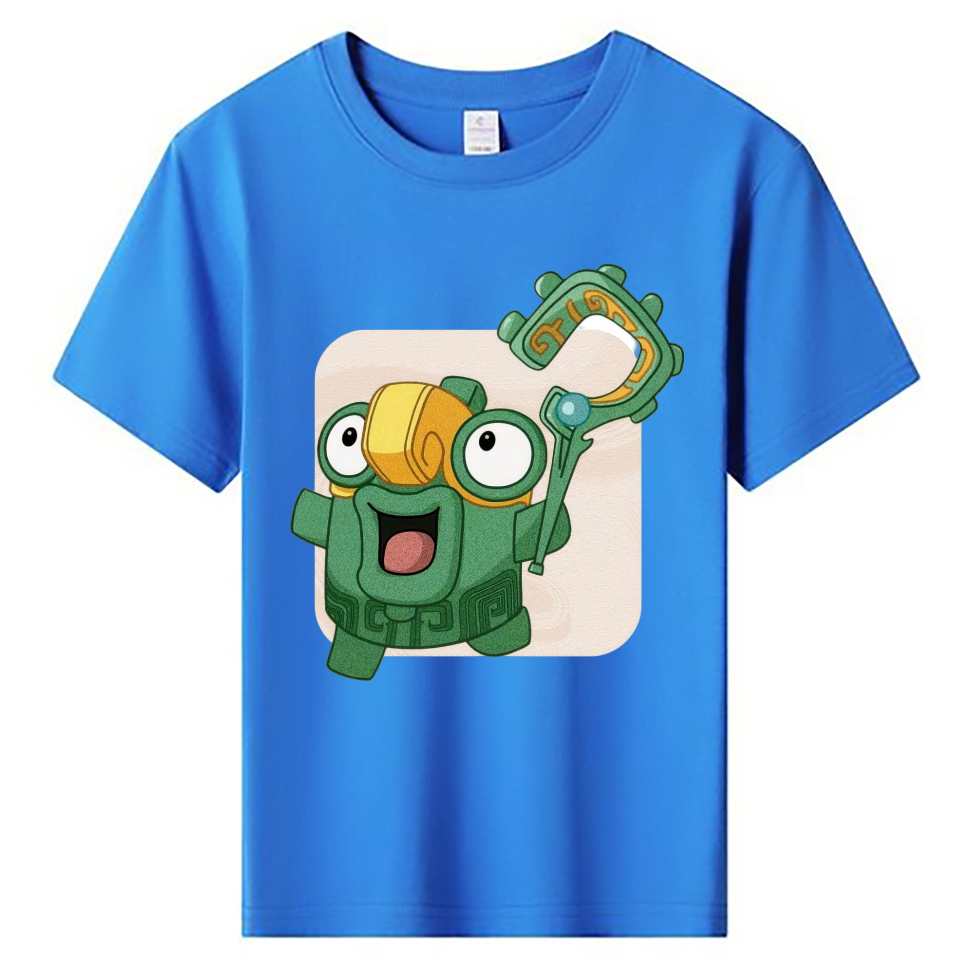 （画像用） Ne Zha 2 ナタ 魔童の大暴れ 綿100％キッズTシャツ（フロントプリント）